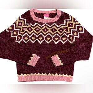 Zunie Girl NWT Holiday Chenille Sweater size 6/6X